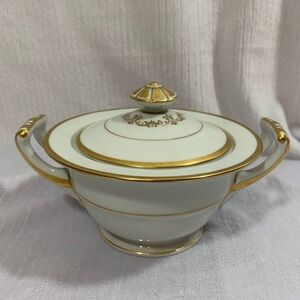 NORTAKE GOLD CRAFT COVERED SUGAR BOWL